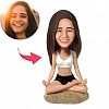 Yoga Girl Custom Bobblehead PW302