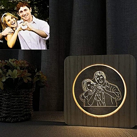 Customized Photo 3D Night Light Acrylic Photo Light PW206