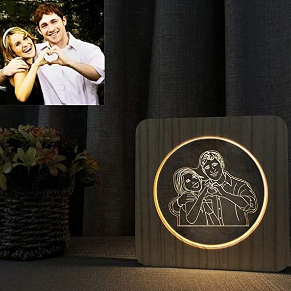 Customized Photo 3D Night Light Acrylic Photo Light PW206