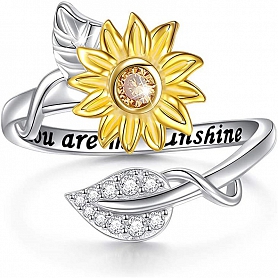 You Are My Sunshine Sunflower Ring PWB297