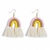 Colorful tassel earrings PWB226