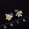 Sterling Silver Lotus Flower Stud Earrings PWB454