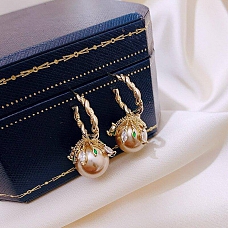 Elegant Ball Shape Drop Earrings PWB262