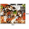 DIY Paint By Number Kits-Lovely Cats (40*50 CM) PW616