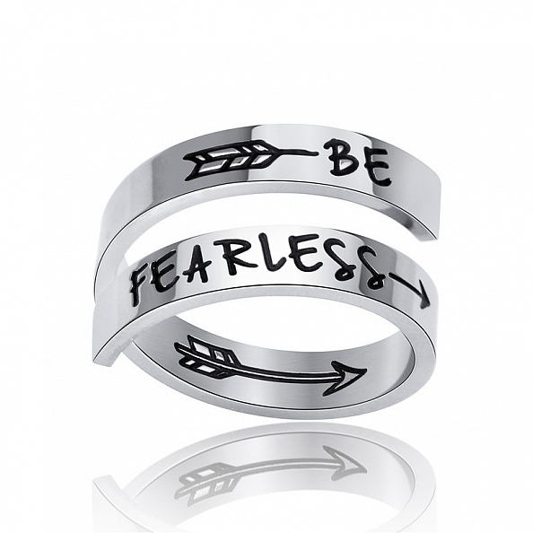  Inspirational BE FEARLESS Ring PWB352