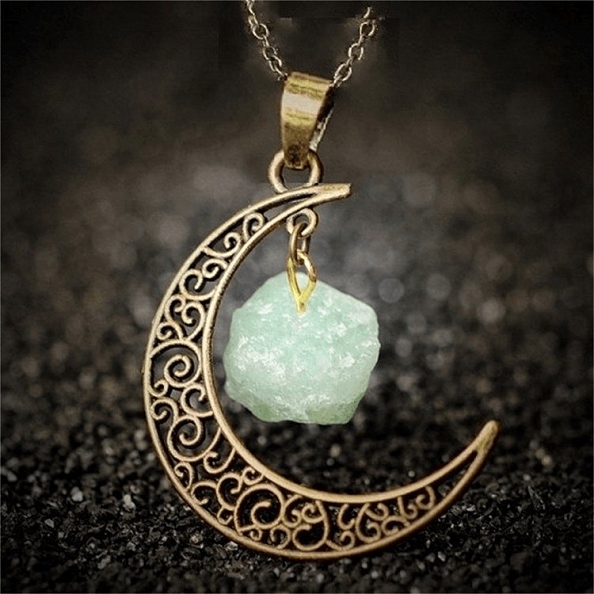 Vintage Moon Necklace PWB001