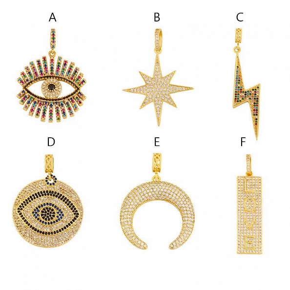 Colorful zircon necklace PW996