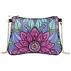 DIY Leather Shoulder Bag Diamond Painting Flowers PW627