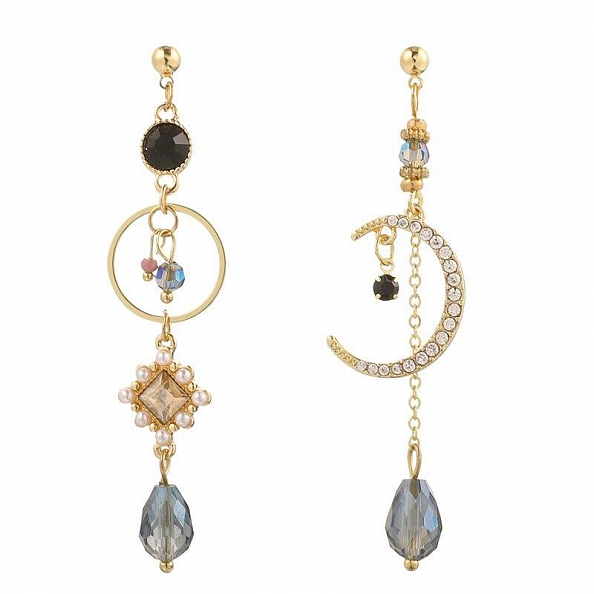 Moon Crystal Drop Earrings PWB508