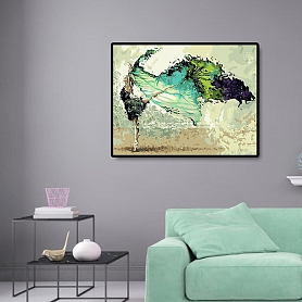 DIY -Paint By Numbers Kit(16x20in40x50cm)-Dancing Girl PW805