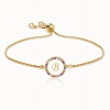 Colorful Rainbow Zircon 26 Letter Bracelet   PW881