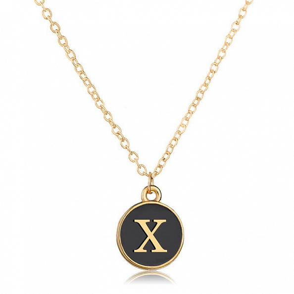 Initial Letter Pendant Necklace PW888