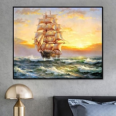 Landscape Sailboat Paint By Numbers Kits PW354