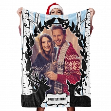 Custom Christmas Blanket  Personalized Gift PW494