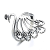 Silver Peacock Charm Ring PWB360