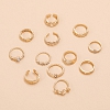Gold plated ring set PWB116
