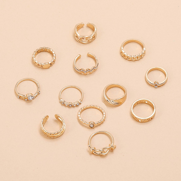 Gold plated ring set PWB116