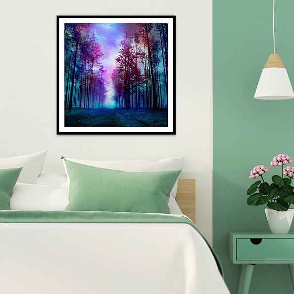 DIY Full Round Diamond Painting-Forest PW809