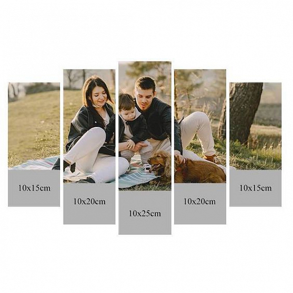 Father's Day Gifts Custom Photo 5pcs Contemporary Painting Family Gifts Home Decor PW248