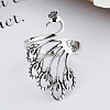 Silver Peacock Charm Ring PWB360