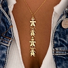 Vertical Mother’s Necklace With Kids PW831