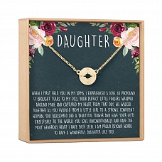 Meaningful Daughter Gift - Compass Necklace PWB385