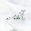 925 Sterling Silver Hummingbird Ring PWB319