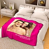 PERSONALIZED LOVE WITH 1 PHOTO FLEECE CUSTOM BLANKET PW516