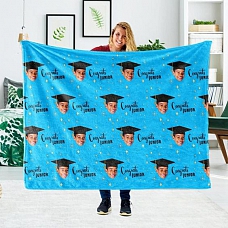 Personalized Graduation Fleece Blanket PW072