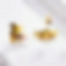 18K Gold Bee Stud Earrings PWB436