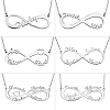 Personalized Infinity Name Necklace Sterling Silver PW906