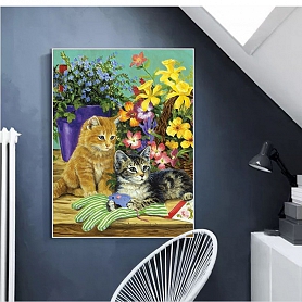 Cute Cat Full Drill 5D Diamond Painting Kit PW493