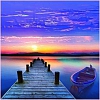 Sunset Pier Full Drill 5D Diamond Painting Kit PW445