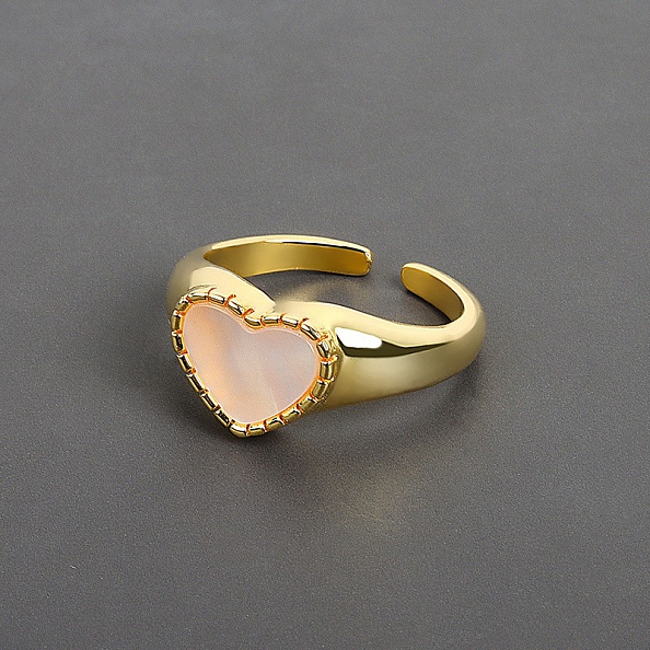 Elegant Heart-shaped Pear Ring PWB490
