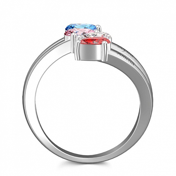 Personalized Birthstone Promise Ring PW863
