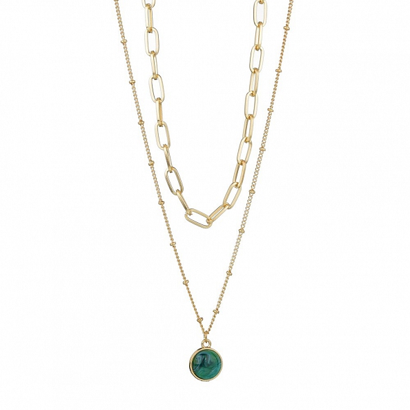 Fashion retro double necklace PWB187