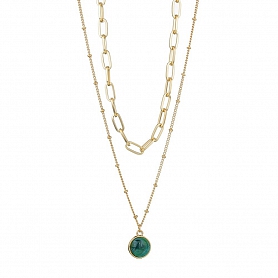 Fashion retro double necklace PWB187