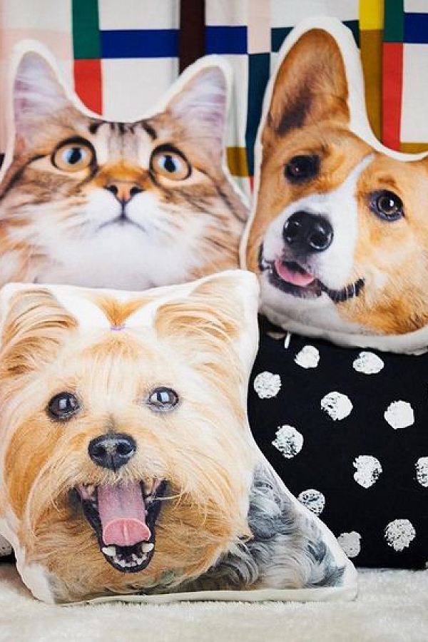 Custom Pet Photo Pillow, Custom Pet Face Pillow, 3D Portrait Pillow ...