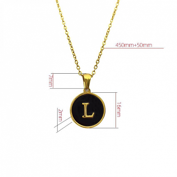 Initial Letter Pendant Necklace PW888