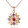 Sparkly Snowflake Pendant Necklace PWB335