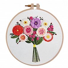 Bouquet-Embroidery Kit(30x30cm) PW677