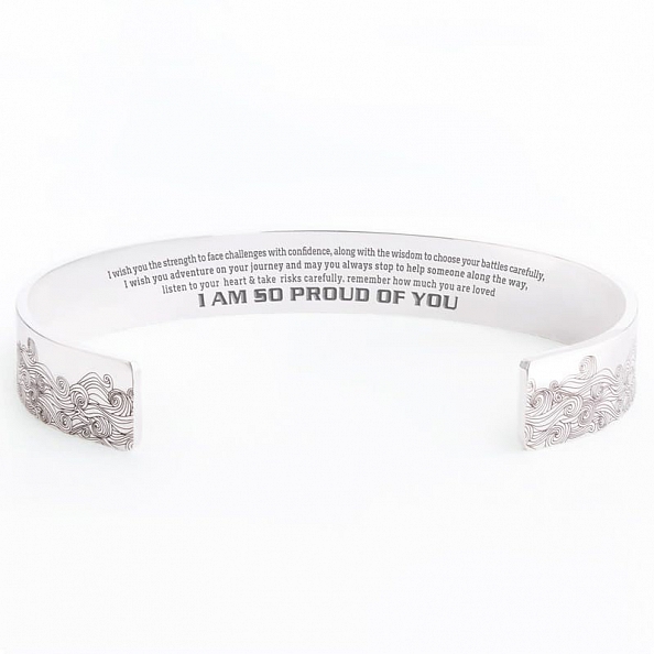 I AM SO PROUD OF YOU ENGRAVED BANGLE PWB367