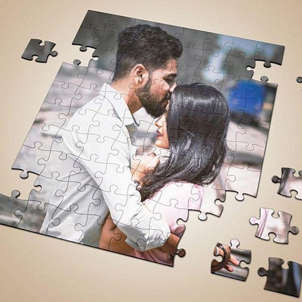 Custom Couple Photo Jigsaw Puzzle Best Indoor Gifts 35-1500 pieces PW225