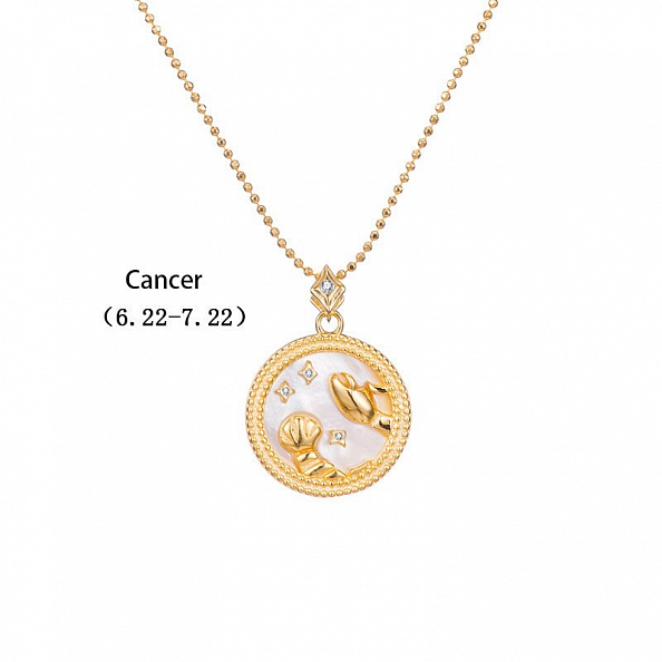 Zodiac 12 Costellation  Pendant Necklaces PW883