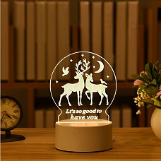 Customized 3D Illusion Lamp Gift-Deer Love PW563