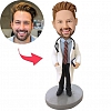 Doctor With Stethoscope Custom Bobblehead PW269