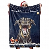 Christmas Dog Blanket Gift Custom Dog Blankets Pet Photo Painted Art Portrait Fleece Blanket PW078