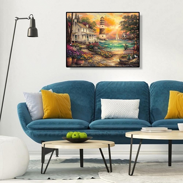 Paint By Numbers-DIY Woodland Hut(40*50 CM) PW623