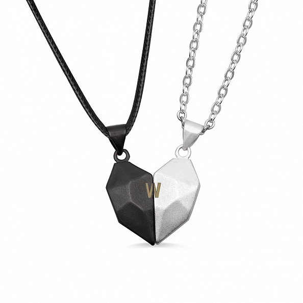 2 Pieces Custom Magnetic Patchwork Necklace PWB244