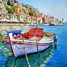 Landscape Water Town Paint By Numbers Kits PW159